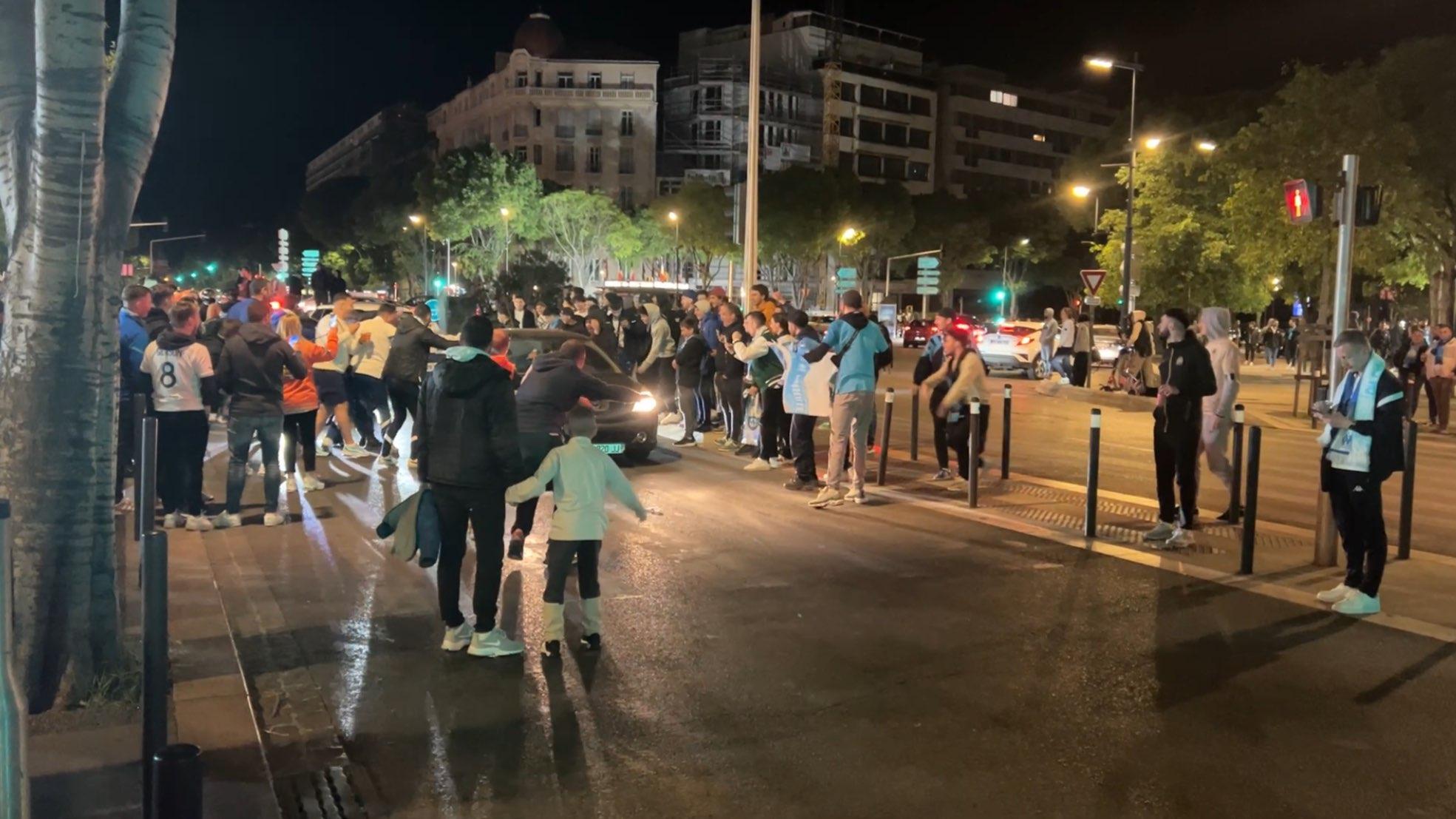 OM-Benfica : la joie des supporters à la sortie du Vélodrome