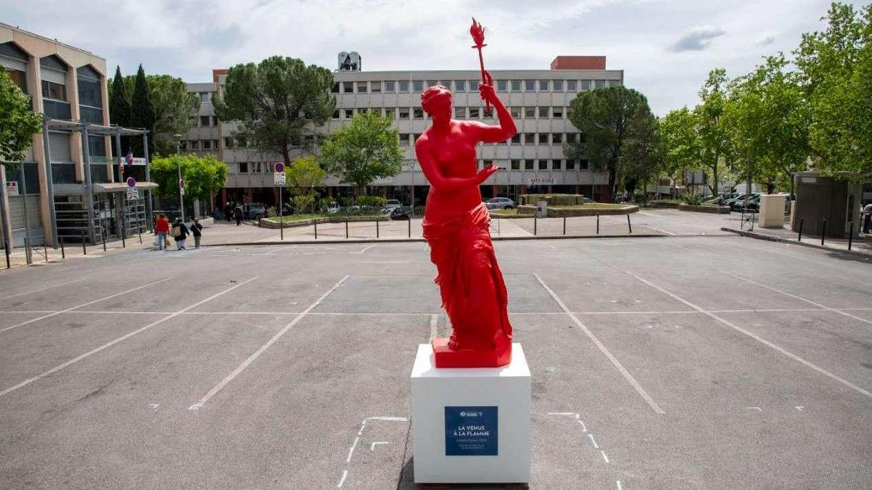Une statue "Vénus à la flamme" installée à Aix pour la mémoire des Jeux